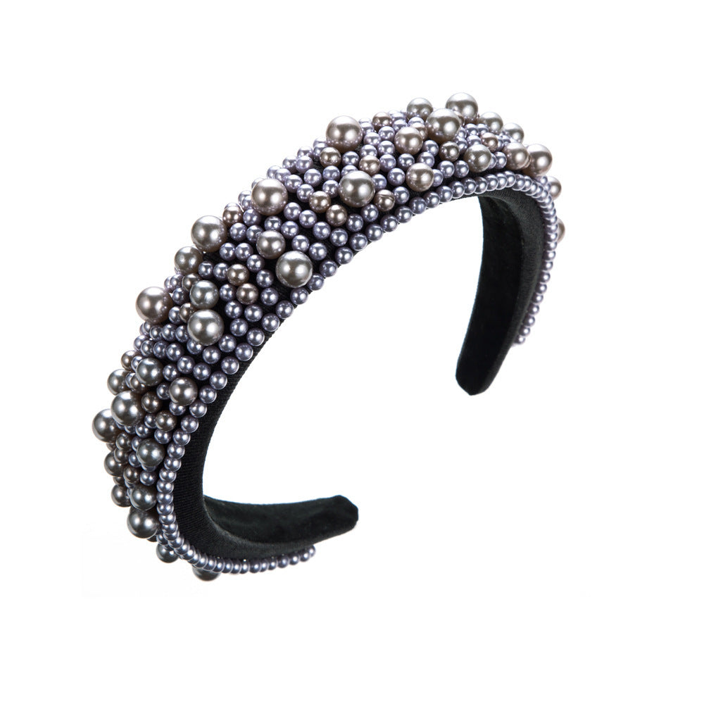 Elegant Pearl Sponge Headband – Postpartum & Hospital Bag Essential for Moms