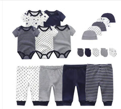 19-Piece Cotton Star Baby Layette Set – Essential Newborn Clothes & Hospital Bag Outfit Gift Set