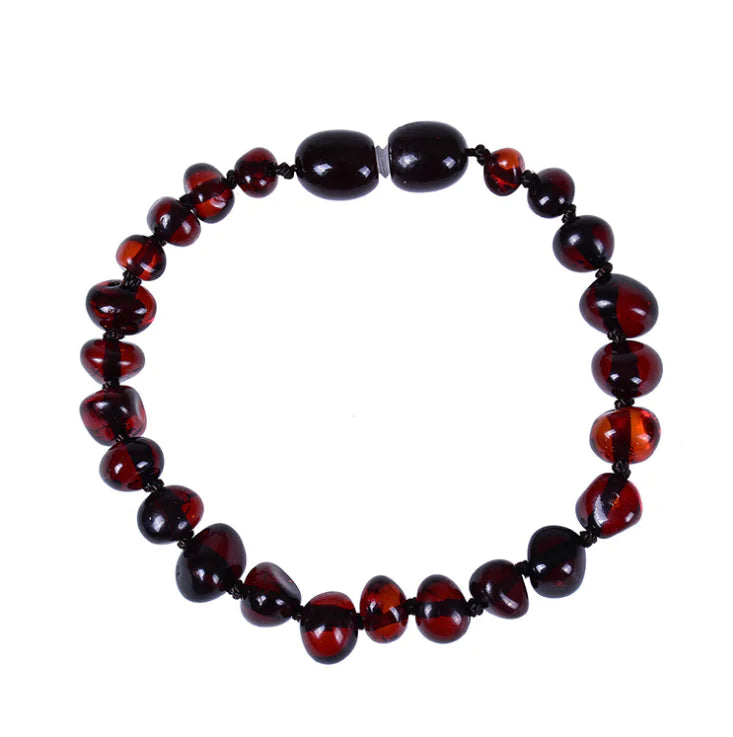 Baby Amber Teething Necklace & Bracelet – Irregular Natural Amber