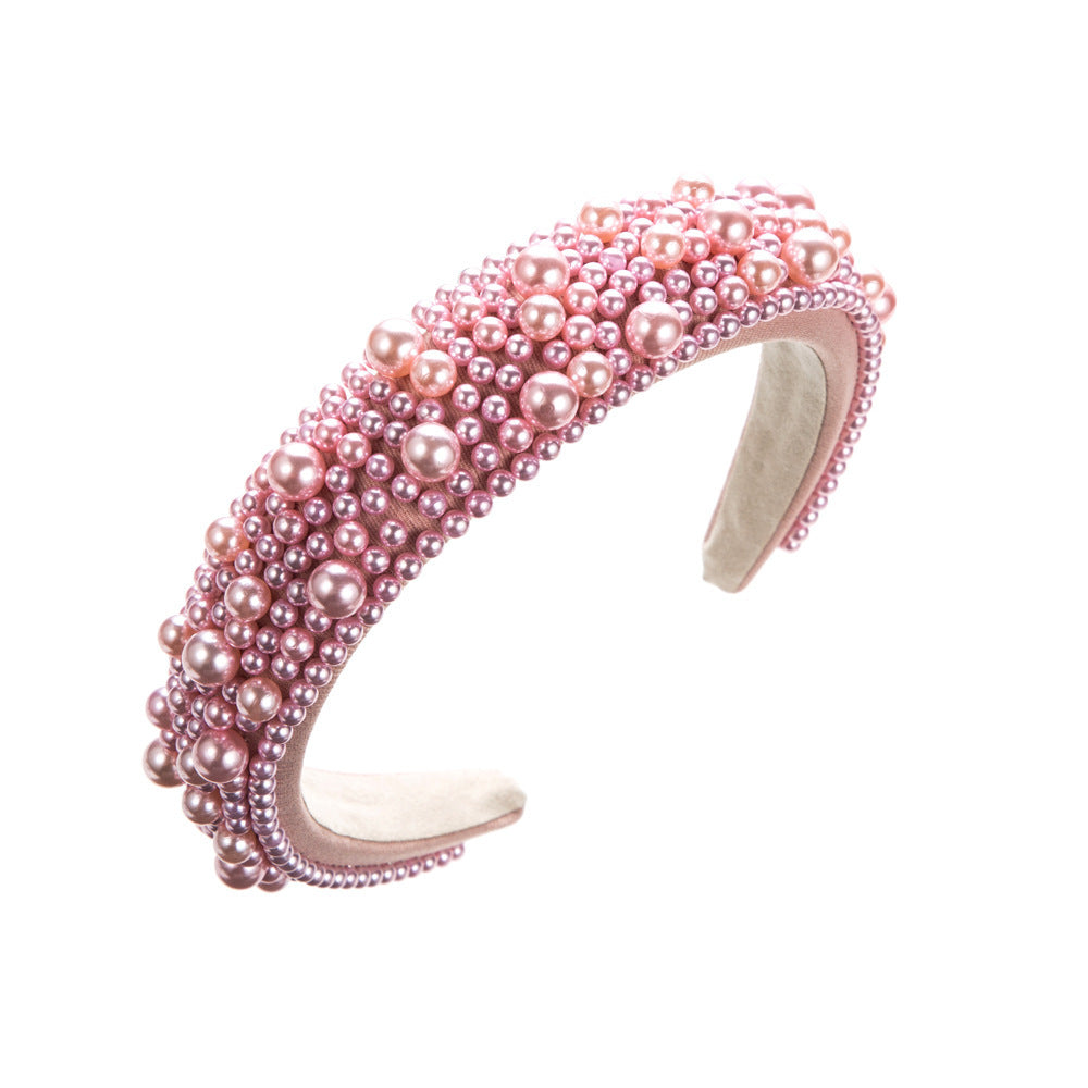 Elegant Pearl Sponge Headband – Postpartum & Hospital Bag Essential for Moms