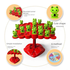 Frog Balance Tree Game – Stacking Toy for Kids | Fun Family Tabletop Game
