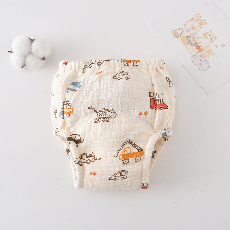 Baby's Cotton Training Pants Pure Diaper Pants