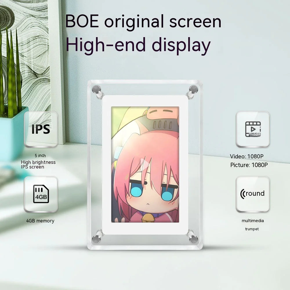 Transparent Digital Photo Frame & Video Player f