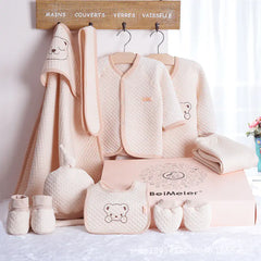 Newborn Gift Set with Color Cotton Baby Clothes – Unisex 0-12 Months Essentials Outfit Collection