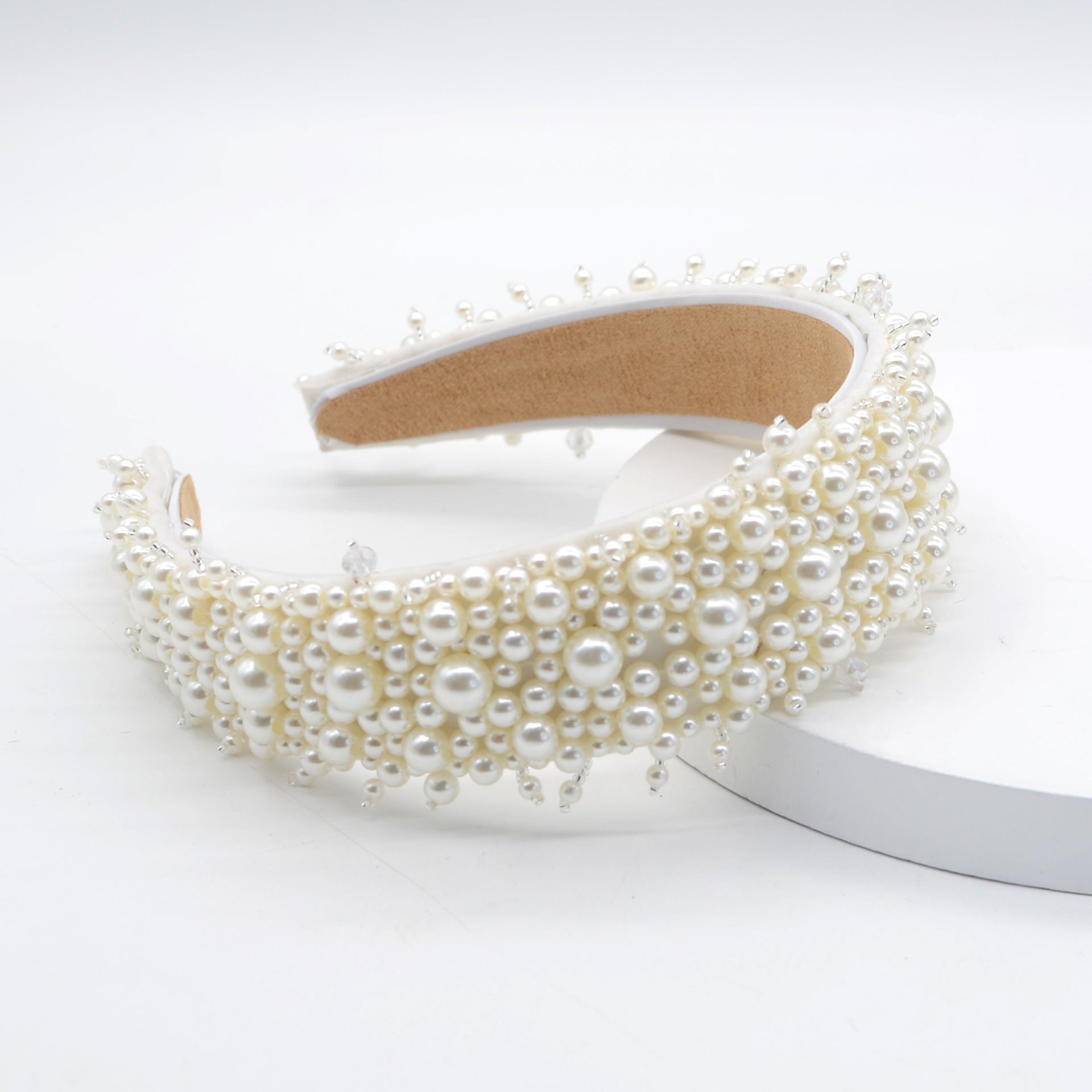 Baroque Rhinestone & Pearl Headband – Elegant Postpartum & Hospital Bag Essential for Moms