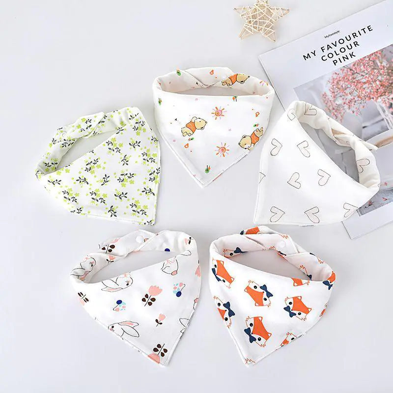 Baby Bandana Scarf Bib – Soft & Absorbent for Drooling and Teething