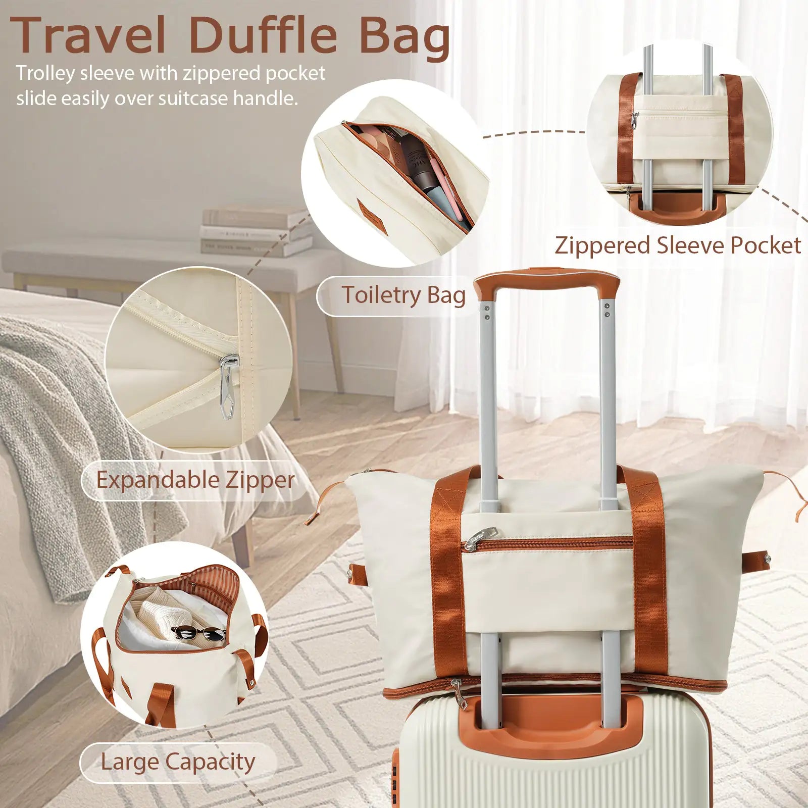 3-Piece Hard Shell Luggage Set – Perfect for Hospital Bag Organization