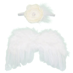 Little Angel Feather Wings Headband – Adorable Hair Accessory for Photoshoots