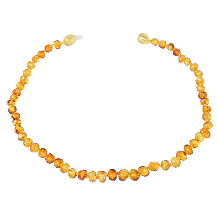 Natural Baltic Amber Teething Necklace for Babies & Toddlers