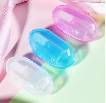 Soft Silicone Baby Finger Toothbrush with Storage Box