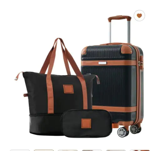 3-Piece Hard Shell Luggage Set – Perfect for Hospital Bag Organization