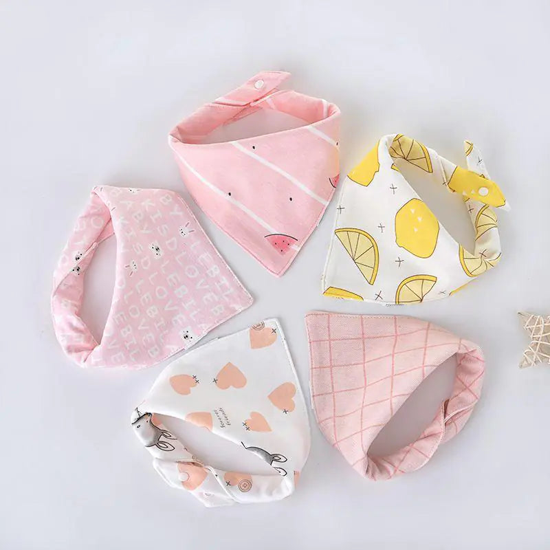 Baby Bandana Scarf Bib – Soft & Absorbent for Drooling and Teething