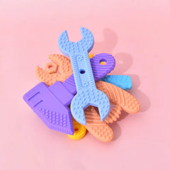 Baby Silicone Teething Toy Set – Fun & Soothing for Little Gums